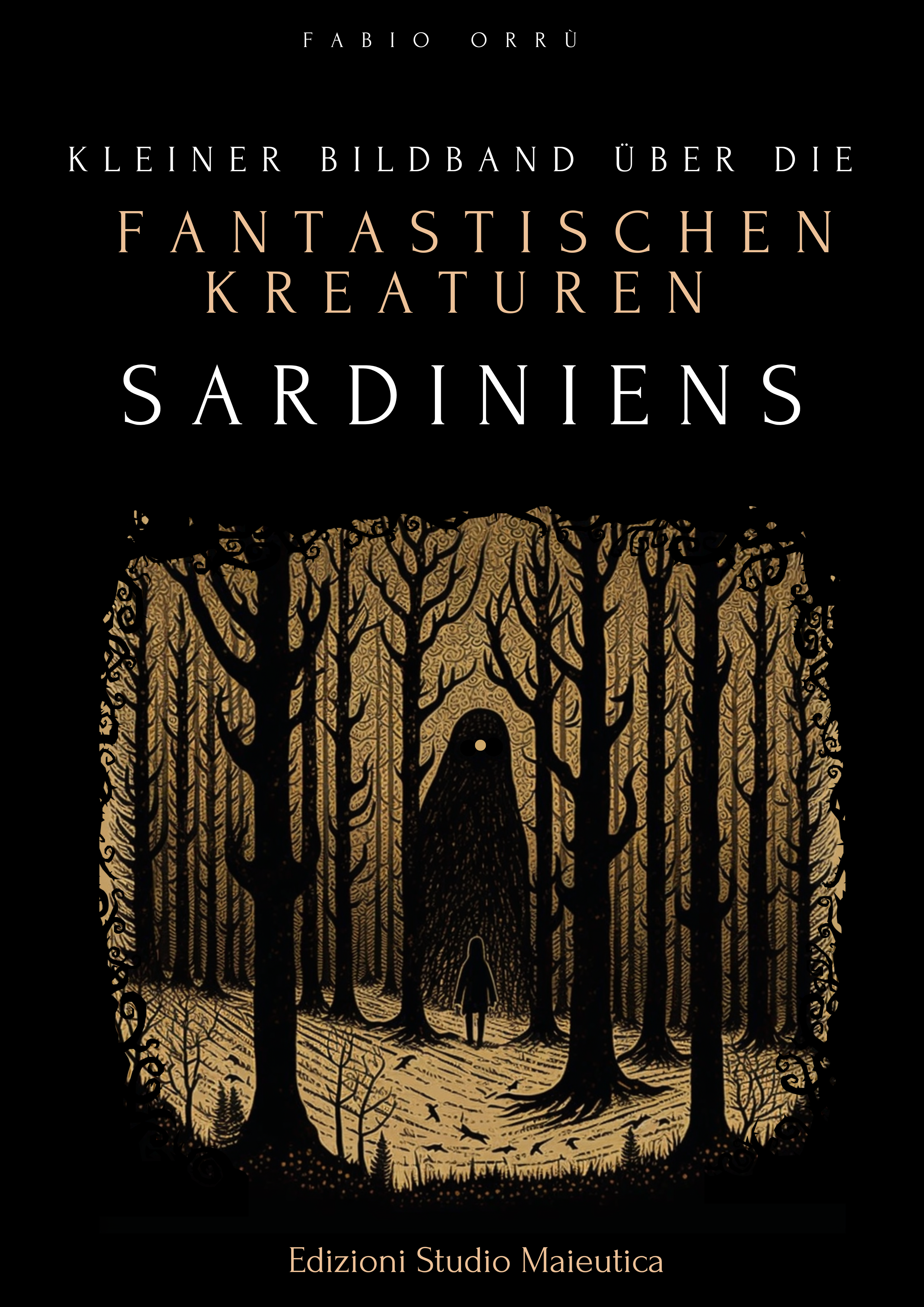 Copertina di Kleiner Bildband der fantastischen Kreaturen Sardiniens, edizione Deutsch